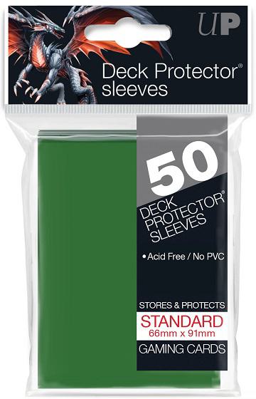 Ultra Pro Pro-Gloss Deck Protector Sleeves - Standard Size - 50ct - Green