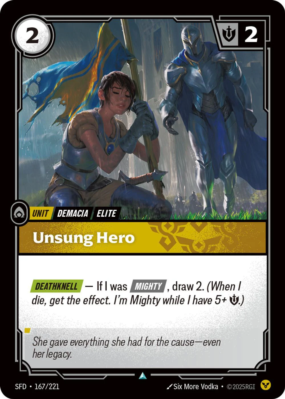 Unsung Hero - 167/221 [Spiritforged] [Non-Foil]