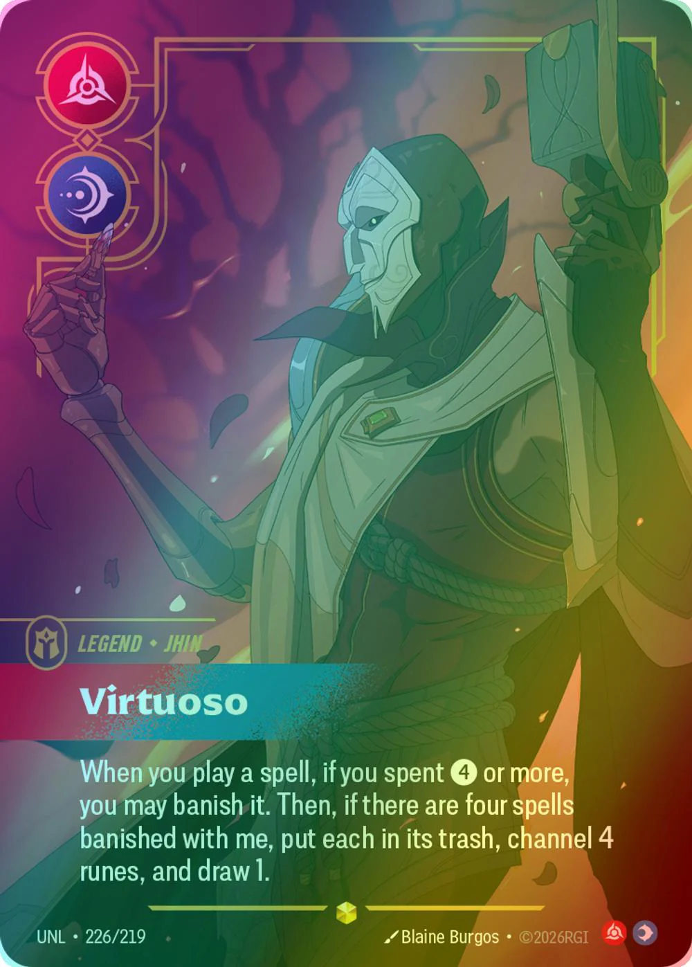 Virtuoso (Jhin) (Overnumbered) - 226/219 [Unleashed] [Foil]