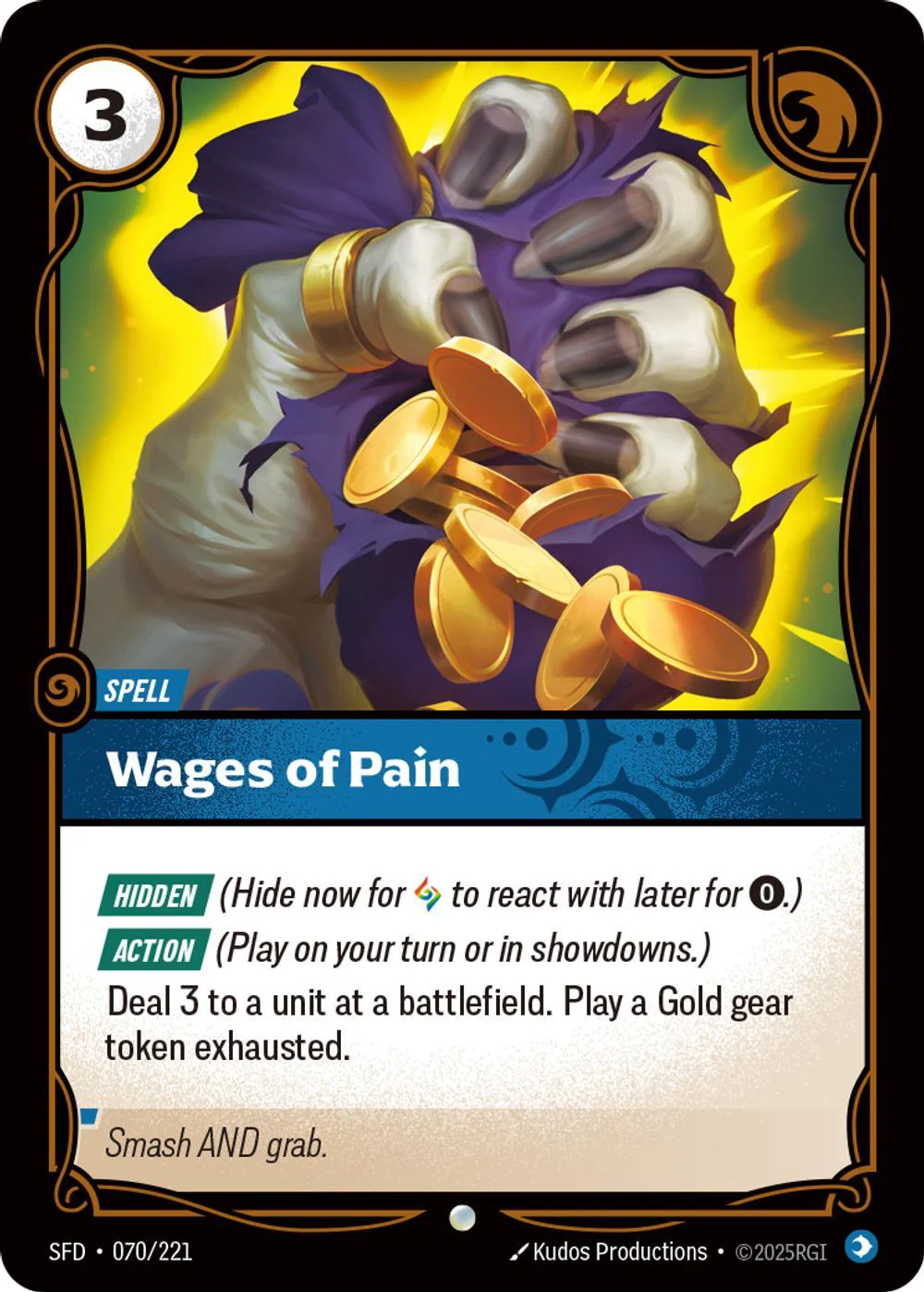 Wages of Pain - 070/221 [Spiritforged] [Non-Foil]