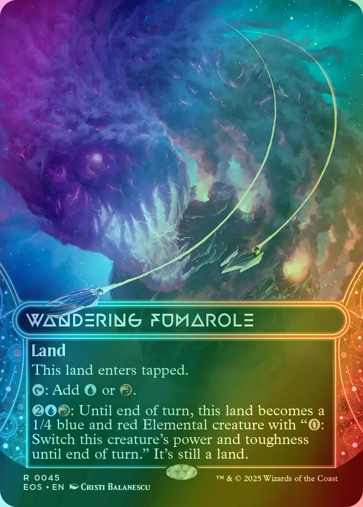 Wandering Fumarole [45] [Borderless] [Edge of Eternities: Stellar Sights] [Foil]
