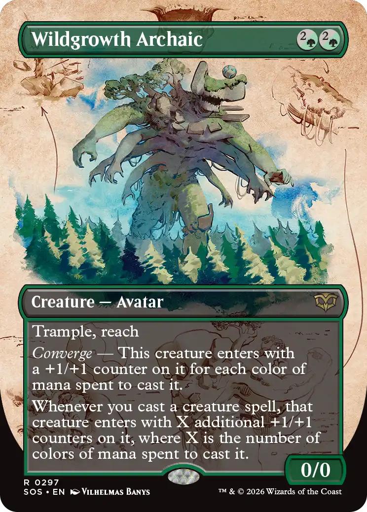 Wildgrowth Archaic [297] [Borderless] [Field Notes] [Secrets of Strixhaven] [Non-Foil]