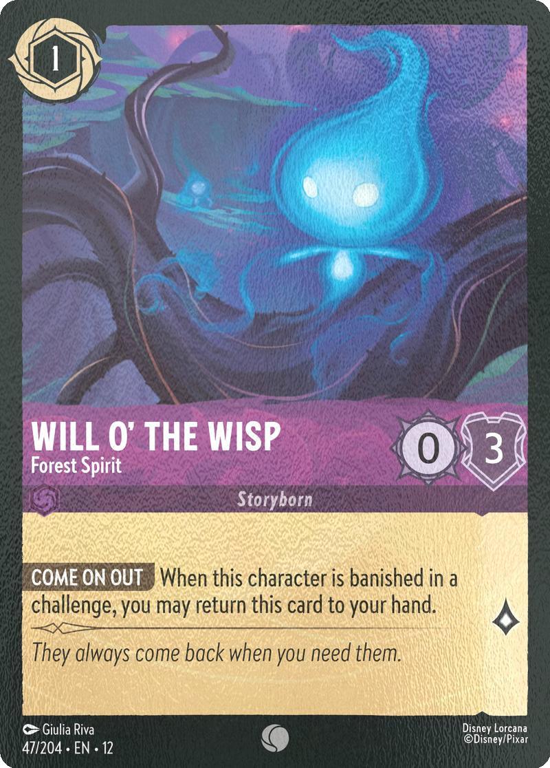 Will o' the Wisp - Forest Spirit - 47/204 [Wilds Unknown] [Cold Foil]