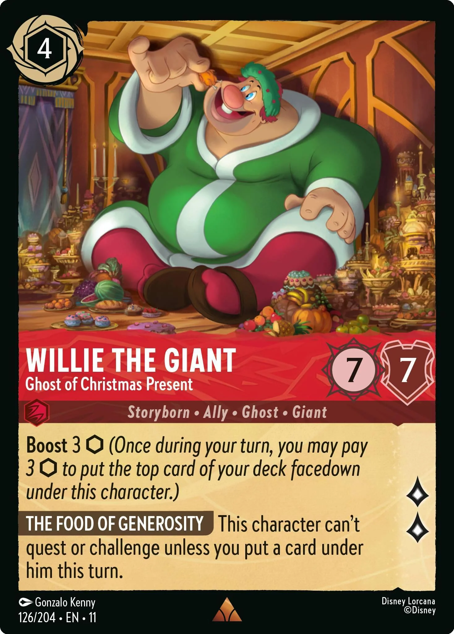Willie the Giant - Ghost of Christmas Present - 126/204 [Winterspell] [Non-Foil]