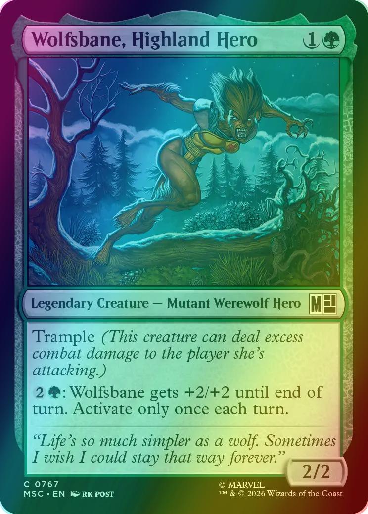 Wolfsbane, Highland Hero [767] [Jumpstart] [Welcome Deck] [Marvel Super Heroes: Commander] [Foil]