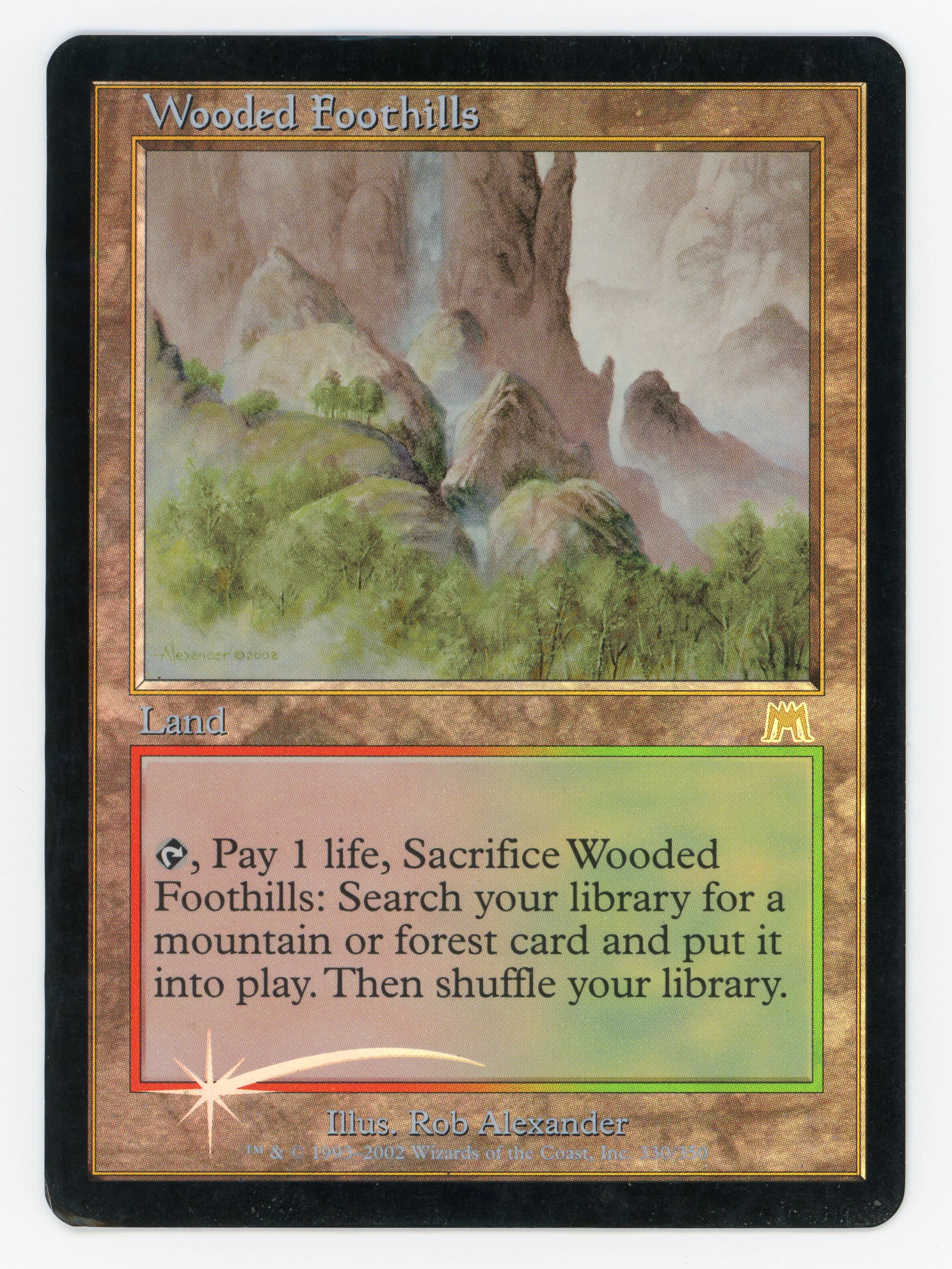 Wooded Foothills — Damaged|Foil — Scan 15916