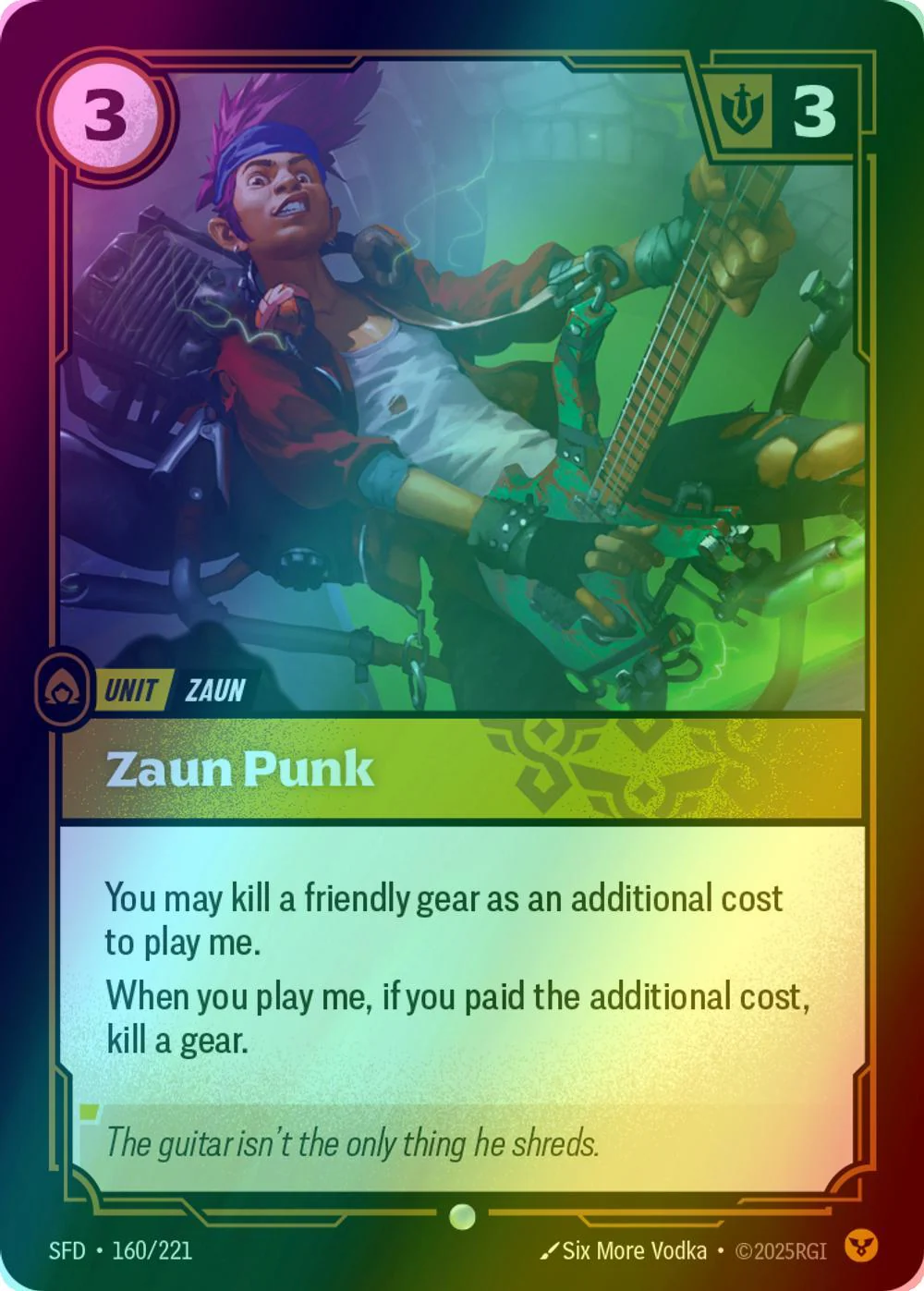 Zaun Punk - 160/221 [Spiritforged] [Foil]