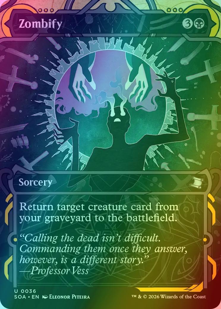 Zombify [36] [Showcase] [Secrets of Strixhaven: Mystical Archive] [Foil]
