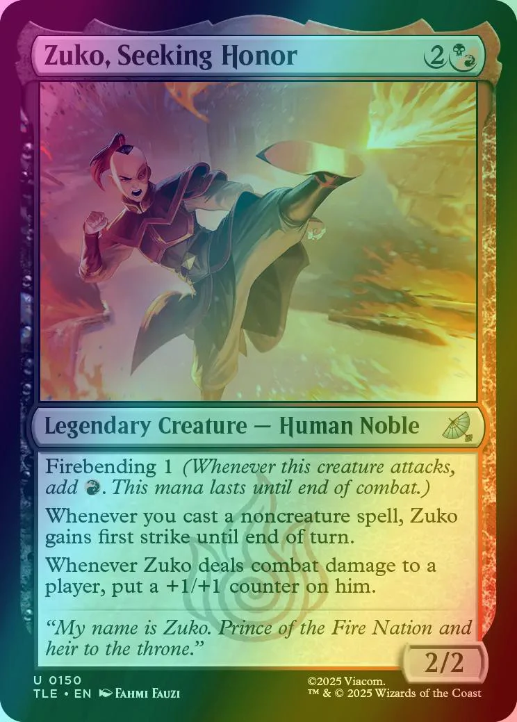Zuko, Seeking Honor [150] [Avatar: The Last Airbender Eternal] [Foil]